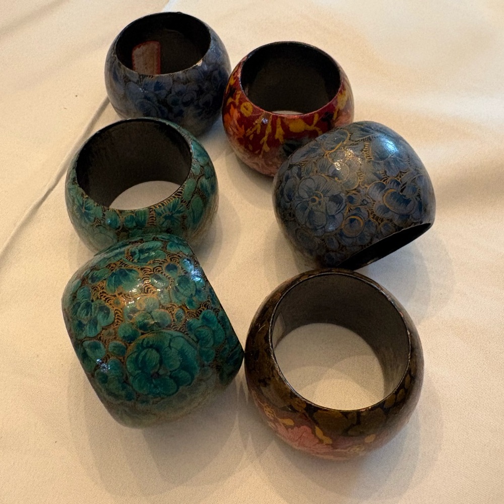 Vintage Wooden Napkin Rings
